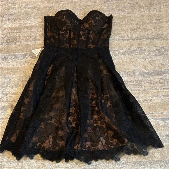 nadine merabi olivia black dress NWT!